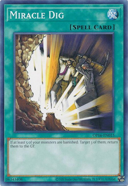 Miracle Dig - OTS Tournament Pack 16 YuGiOh trading card