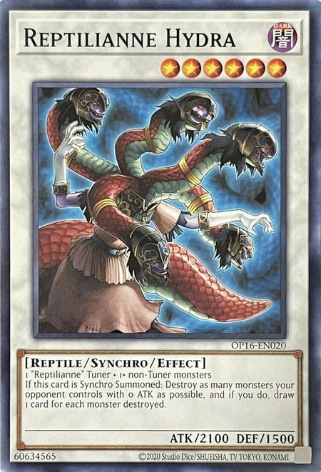 Reptilianne Hydra - OTS Tournament Pack 16 YuGiOh trading card