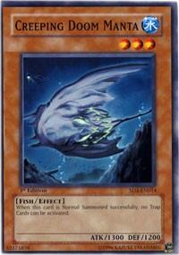 Creeping Doom Manta - Structure Deck: Fury from the Deep (SD4) #SD4-EN014 - Common / Short Print YuGiOh Trading Card