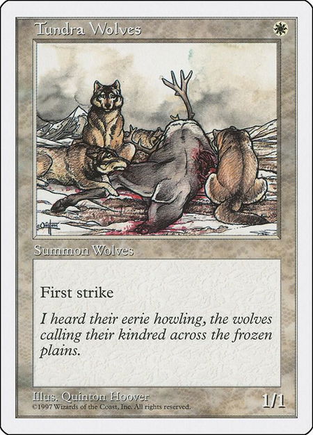 Tundra Wolves - Fifth Edition Magic: The Gathering trading card