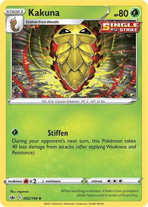 Kakuna - SWSH06: Chilling Reign (SWSH06) #002/198 - Uncommon Pokémon Trading Card