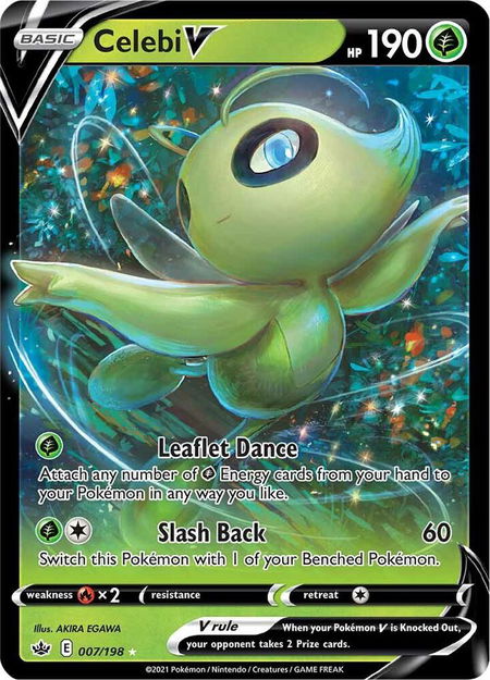 Celebi V - SWSH06: Chilling Reign Pokémon trading card