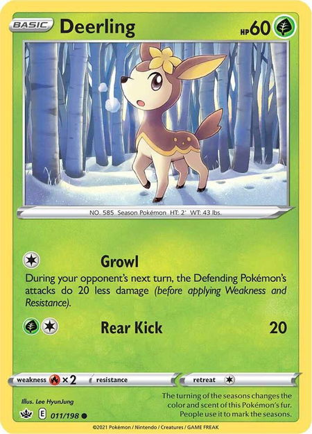 Deerling - SWSH06: Chilling Reign Pokémon trading card