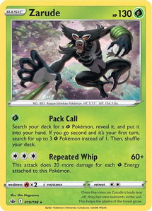 Zarude - SWSH06: Chilling Reign (SWSH06) #019/198 - Holo Rare Pokémon Trading Card