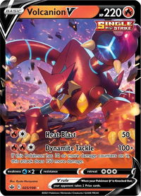 Volcanion V - SWSH06: Chilling Reign (SWSH06) #025/198 - Ultra Rare Pokémon Trading Card