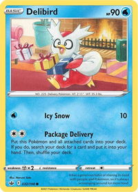 Delibird - SWSH06: Chilling Reign (SWSH06) #032/198 - Common Pokémon Trading Card