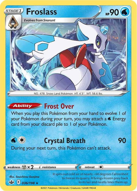 Froslass - SWSH06: Chilling Reign Pokémon trading card