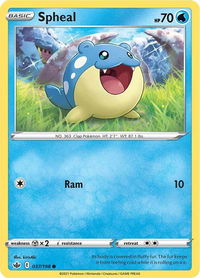 Spheal - SWSH06: Chilling Reign (SWSH06) #037/198 - Common Pokémon Trading Card