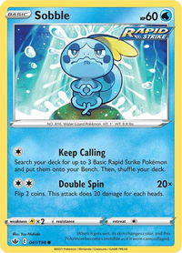 Sobble - SWSH06: Chilling Reign (SWSH06) #041/198 - Common Pokémon Trading Card