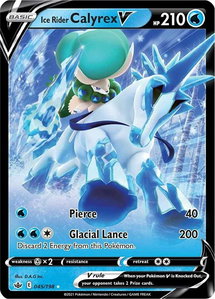 Ice Rider Calyrex V - SWSH06: Chilling Reign (SWSH06) #045/198 - Ultra Rare Pokémon Trading Card