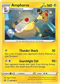Ampharos - SWSH06: Chilling Reign (SWSH06) #049/198 - Rare Pokémon Trading Card