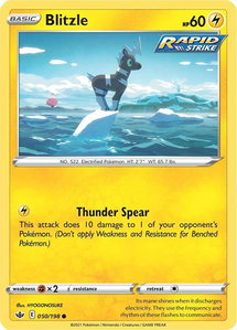Blitzle - SWSH06: Chilling Reign (SWSH06) #050/198 - Common Pokémon Trading Card