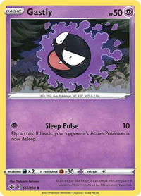 Gastly - SWSH06: Chilling Reign (SWSH06) #055/198 - Common Pokémon Trading Card