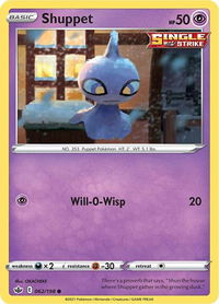 Shuppet - SWSH06: Chilling Reign (SWSH06) #062/198 - Common Pokémon Trading Card