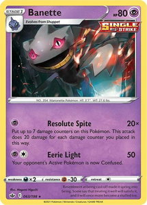 Banette - SWSH06: Chilling Reign (SWSH06) #063/198 - Rare Pokémon Trading Card