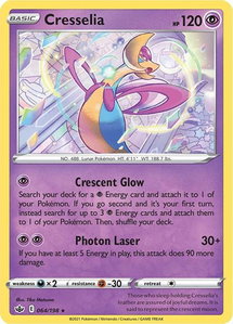 Cresselia - SWSH06: Chilling Reign (SWSH06) #064/198 - Holo Rare Pokémon Trading Card