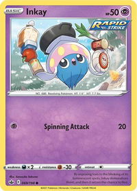 Inkay - SWSH06: Chilling Reign (SWSH06) #069/198 - Common Pokémon Trading Card