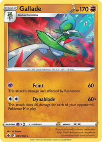 Gallade - SWSH06: Chilling Reign (SWSH06) #081/198 - Rare Pokémon Trading Card