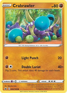 Crabrawler - SWSH06: Chilling Reign (SWSH06) #084/198 - Common Pokémon Trading Card