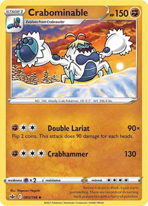 Crabominable - SWSH06: Chilling Reign (SWSH06) #085/198 - Uncommon Pokémon Trading Card