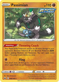 Passimian - SWSH06: Chilling Reign (SWSH06) #088/198 - Rare Pokémon Trading Card