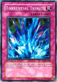 Torrential Tribute trading card from Structure Deck: Fury from the Deep Torrential Tribute - Structure Deck: Fury from the Deep YuGiOh trading card
