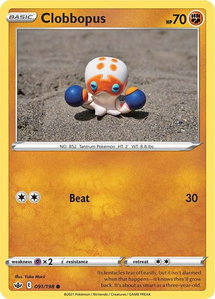 Clobbopus - SWSH06: Chilling Reign (SWSH06) #091/198 - Common Pokémon Trading Card