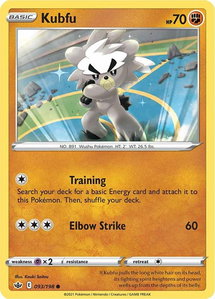 Kubfu - SWSH06: Chilling Reign (SWSH06) #093/198 - Common Pokémon Trading Card