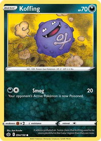 Koffing - SWSH06: Chilling Reign (SWSH06) #094/198 - Common Pokémon Trading Card
