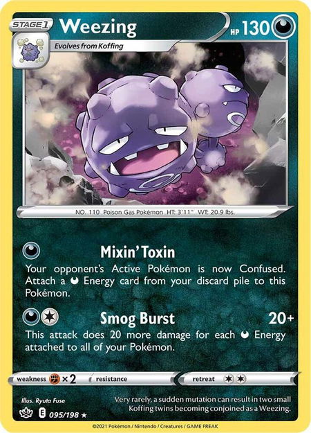 Weezing - SWSH06: Chilling Reign Pokémon trading card