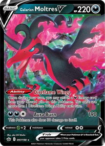 Galarian Moltres V - SWSH06: Chilling Reign (SWSH06) #097/198 - Ultra Rare Pokémon Trading Card