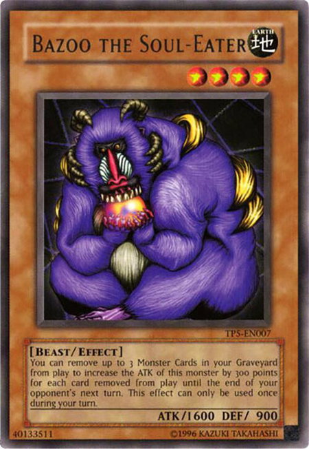 Bazoo the Soul-Eater - Tournament Pack 5 YuGiOh trading card