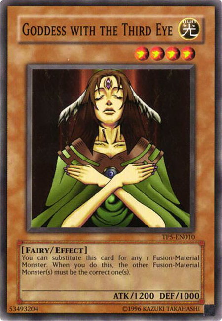 Goddess with the Third Eye - Tournament Pack 5 YuGiOh trading card