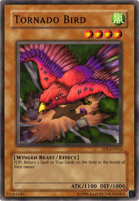 Tornado Bird trading card from Tournament Pack 5 Tornado Bird - Tournament Pack 5 YuGiOh trading card