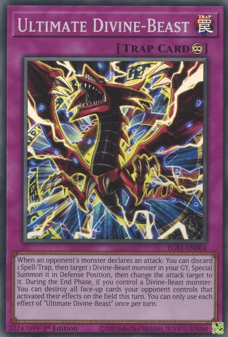 Ultimate Divine-Beast - Egyptian God Deck: Slifer the Sky Dragon YuGiOh trading card