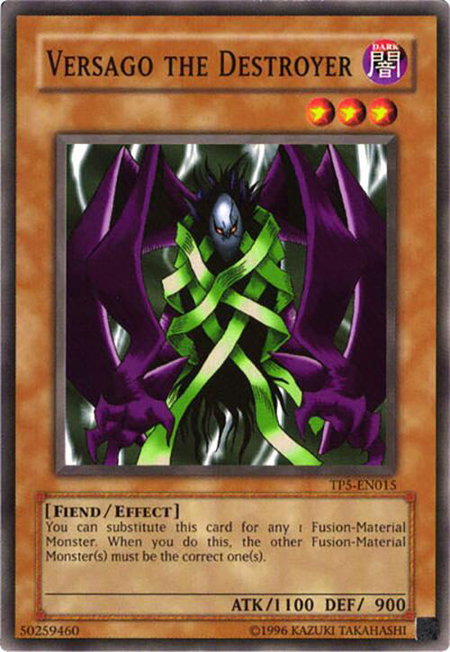 Versago the Destroyer - Tournament Pack 5 YuGiOh trading card