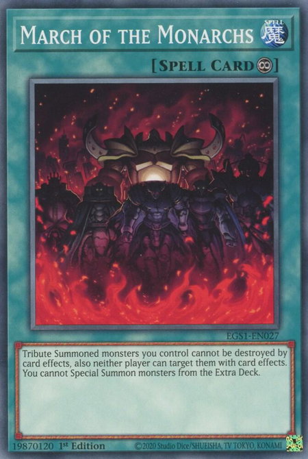 March of the Monarchs - Egyptian God Deck: Slifer the Sky Dragon YuGiOh trading card