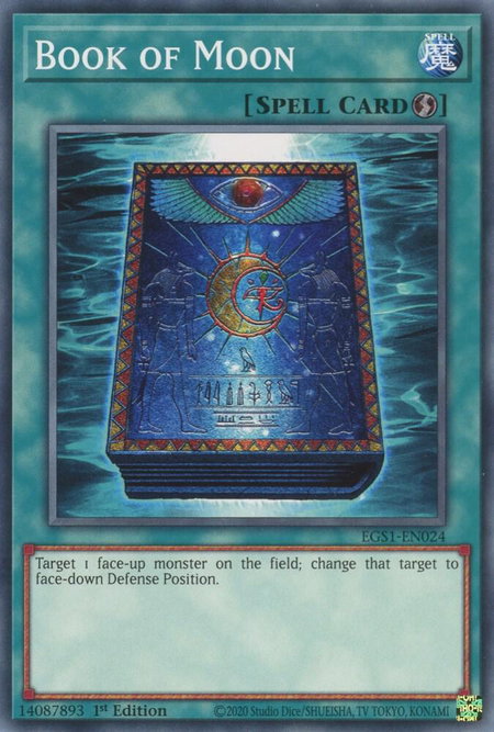 Book of Moon trading card from Egyptian God Deck: Slifer the Sky Dragon Book of Moon - Egyptian God Deck: Slifer the Sky Dragon YuGiOh trading card