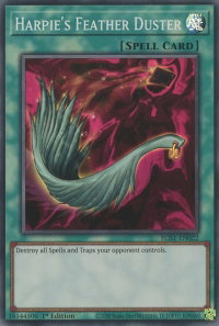 Harpie's Feather Duster - Egyptian God Deck: Slifer the Sky Dragon (EGS1) #EGS1-EN022 - Super Rare YuGiOh Trading Card