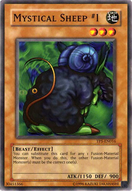Mystical Sheep #1 - Tournament Pack 5 YuGiOh trading card