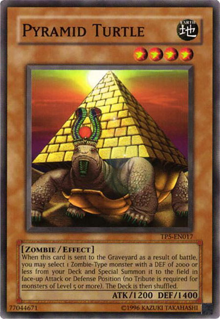 Pyramid Turtle trading card from Tournament Pack 5 Pyramid Turtle - Tournament Pack 5 YuGiOh trading card