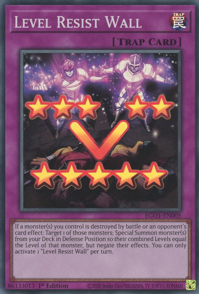 Level Resist Wall - Egyptian God Deck: Obelisk the Tormentor YuGiOh trading card