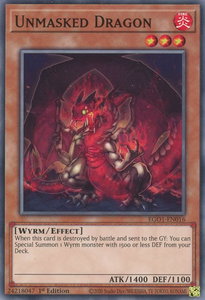 Unmasked Dragon - Egyptian God Deck: Obelisk the Tormentor (EGO1) #EGO1-EN016 - Common / Short Print YuGiOh Trading Card