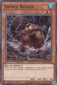 Nimble Beaver - Egyptian God Deck: Obelisk the Tormentor (EGO1) #EGO1-EN018 - Common / Short Print YuGiOh Trading Card