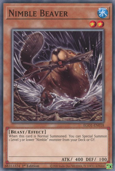 Nimble Beaver - Egyptian God Deck: Obelisk the Tormentor YuGiOh trading card