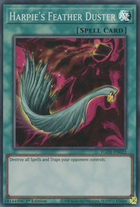 Harpie's Feather Duster - Egyptian God Deck: Obelisk the Tormentor (EGO1) #EGO1-EN022 - Super Rare YuGiOh Trading Card