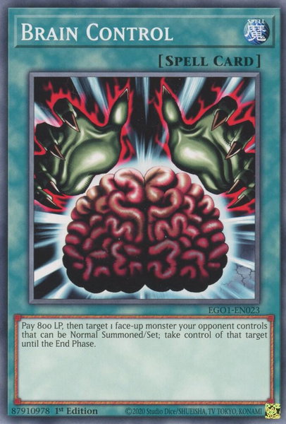 Brain Control - Egyptian God Deck: Obelisk the Tormentor YuGiOh trading card