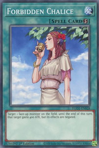 Forbidden Chalice - Egyptian God Deck: Obelisk the Tormentor (EGO1) #EGO1-EN028 - Common / Short Print YuGiOh Trading Card