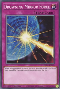 Drowning Mirror Force - Egyptian God Deck: Obelisk the Tormentor (EGO1) #EGO1-EN035 - Common / Short Print YuGiOh Trading Card