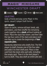 Magic Minigame: Winchester Draft - Modern Horizons 2 (MH2) #1 - Special Magic: The Gathering Trading Card